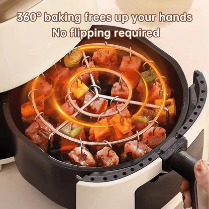 ⏰Last day Promotion 🔥-🥩 Air Fryer Kebab Grill Makes Juicy BBQ Skewers Easily 🍤