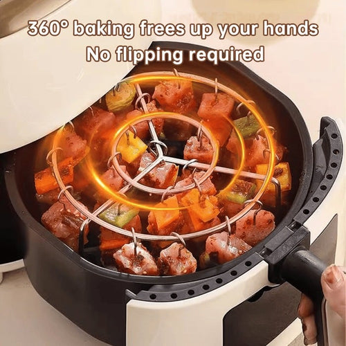 ⏰Last day Promotion 🔥-🥩 Air Fryer Kebab Grill Makes Juicy BBQ Skewers Easily 🍤
