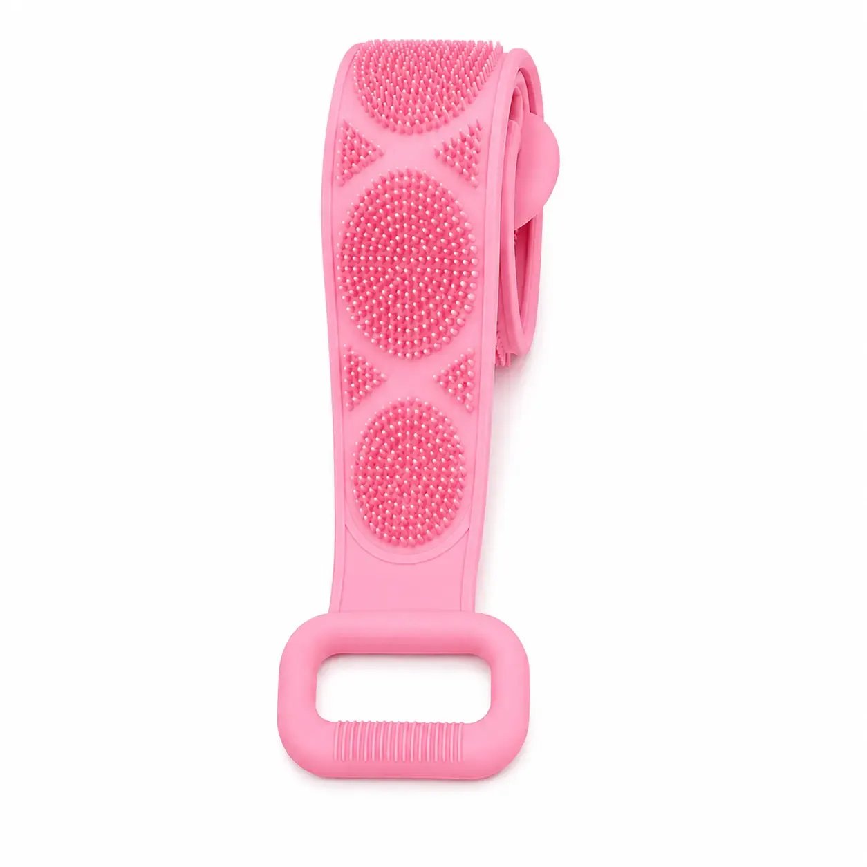 🔥LAST DAY 50% OFF - 🚿🛁 Silicone Shower Back Scrubber Belt – Double-Sided Exfoliating Shower Body Brush with Mesh Sponge for Deep Cleaning