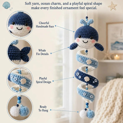 💕 Last Day 50% OFF✨-🌊Ocean Animal Crochet Kit with All Tools & Easy Step-by-Step Guide 🐋
