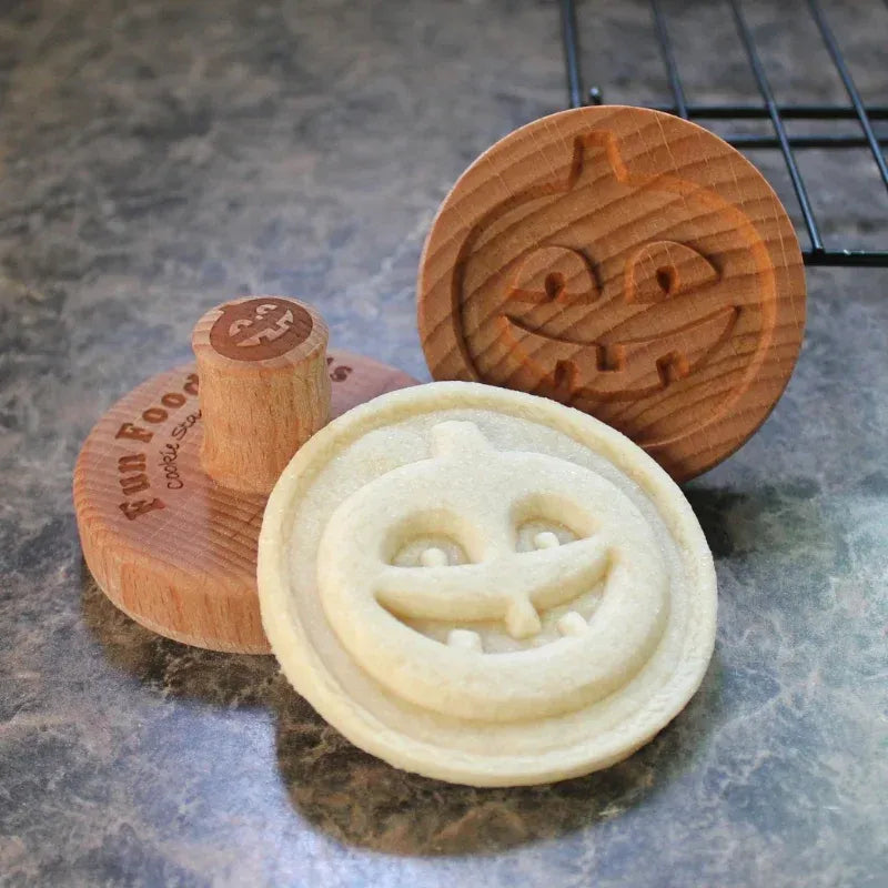 🍪 Holiday Celebration 50% OFF ✨-⏳ Create Unique Homemade Cookies with Wooden Stamps! ❤️