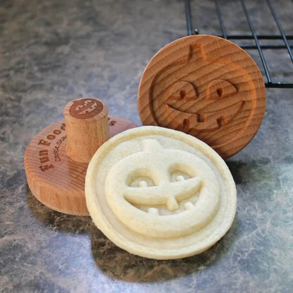 🍪 Holiday Celebration 50% OFF ✨-⏳ Create Unique Homemade Cookies with Wooden Stamps! ❤️