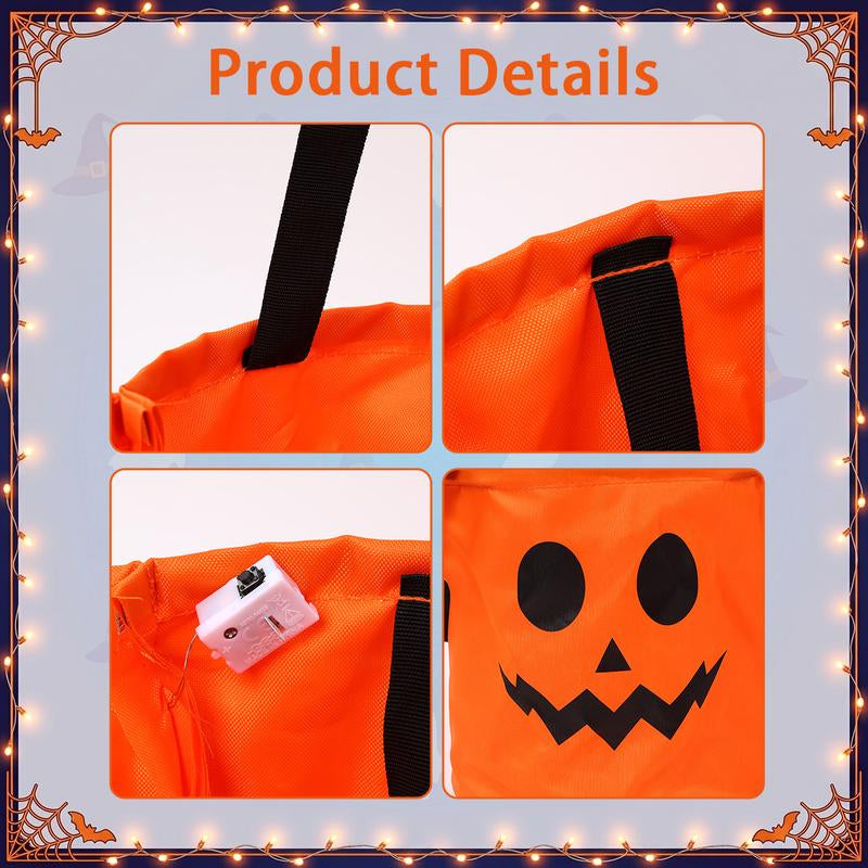 🔥 LAST DAY 50% OFF! 🎃 Light-Up Halloween Trick-or-Treat Candy Bag ✨