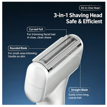 🪒 Men's Rechargeable Foil Electric Shaver – Cordless Wet & Dry Razor for Men ⚡