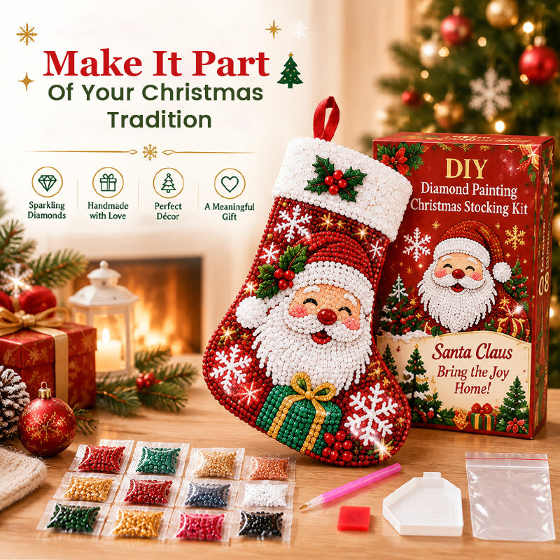 🔥 Last Day 50% OFF✨-DIY Diamond Painting Christmas Stocking Kit - 6 Designs