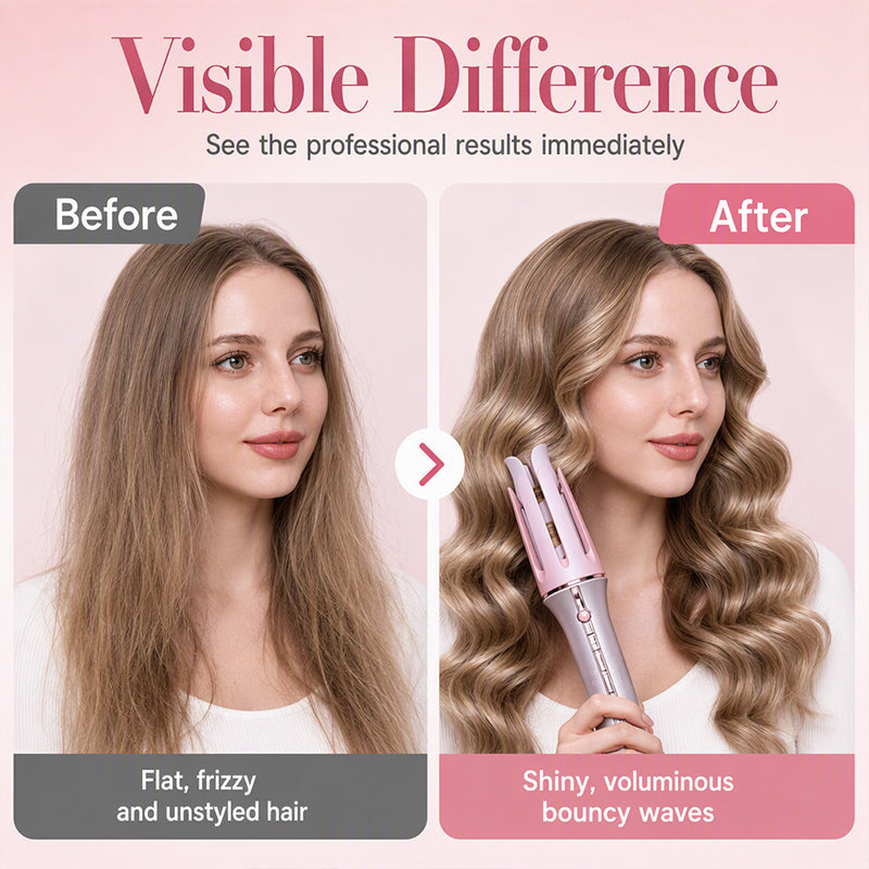 🔥 LAST DAY 50% OFF! ⏳ Auto-Rotating Hair Curling Wand ✨