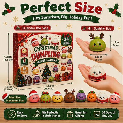 🎅 CHRISTMAS SPECIAL | 24 Days of Mini Squishies – Cute 2026 Advent Calendar with Daily Dumpling Surprises