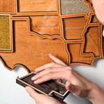 🎁 Personalized USA Travel Memory Map – Collect & Display Your Travel Keepsakes
