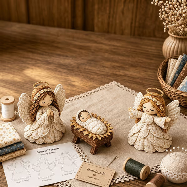 🔥 Last Day 50% OFF✨-🎄 DIY Patchwork Nativity Sewing Kit for Meaningful Holiday Crafting  Decor ✨