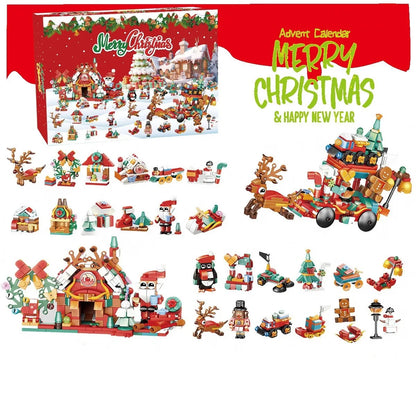 ⏰Last day Promotion 🔥-🎄 DIY Christmas Countdown Building Block Set with Daily Surprise Blind Boxes 🎁