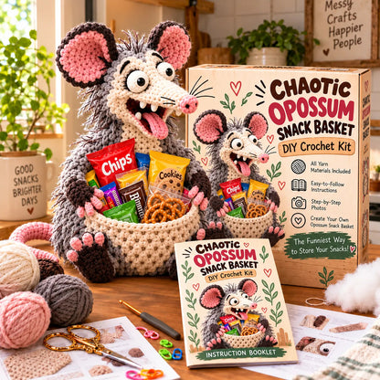 🧶 Holiday Celebration 50% OFF ✨-😂Funny Crochet Animal Snack Baskets for Cute Storage 🐻