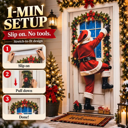 🔥 Last Day 50% OFF✨-Magical Christmas Door Cover & Holiday Party Banner 🎄