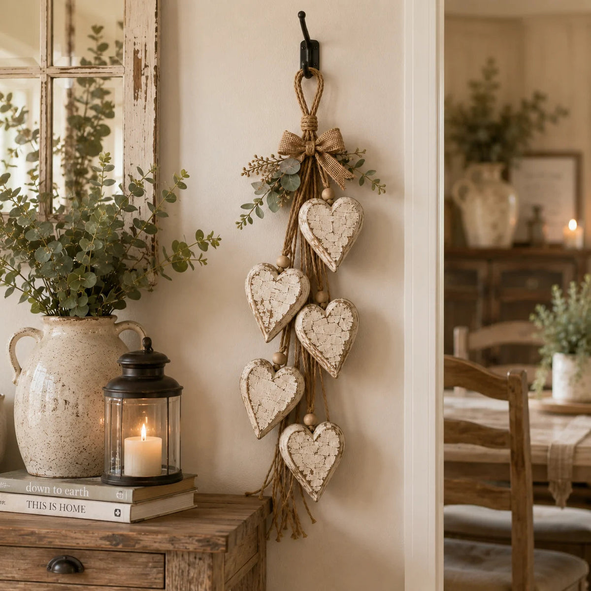 🔥 Holiday Celebration 50% OFF ✨-🤎 Hanging Heart Wall Decor