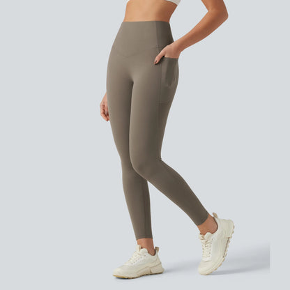 ⏰Last day Promotion 🔥-🔥 High-Waisted Tummy Control Leggings with Pockets for a Sculpted Look ✨