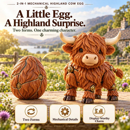 🐮 Last Day 50% OFF✨-⚙️ Watch This Little Egg Transform Into a Highland Cow! 🥚