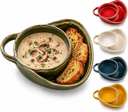 🥣 2-in-1 Divided Ceramic Bowl | Keep Cereal Crunchy From First Spoonful To Last