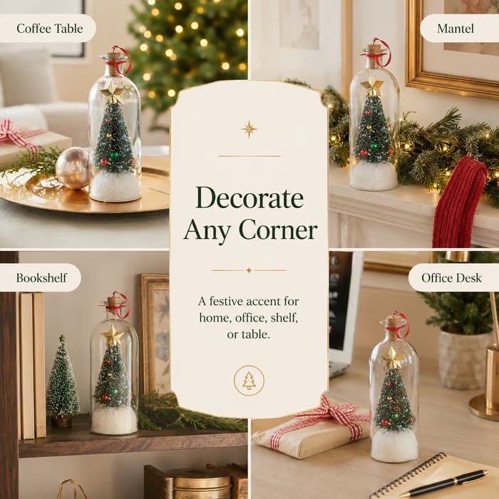 🔥LAST DAY 49% OFF – 🎅🎄Christmas Sale -Recordable Christmas Tree Message In A Bottle