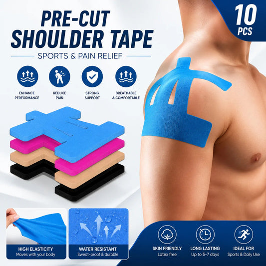 FDA-Registered Fast-Acting Shoulder & Knee Pain Relief Tape