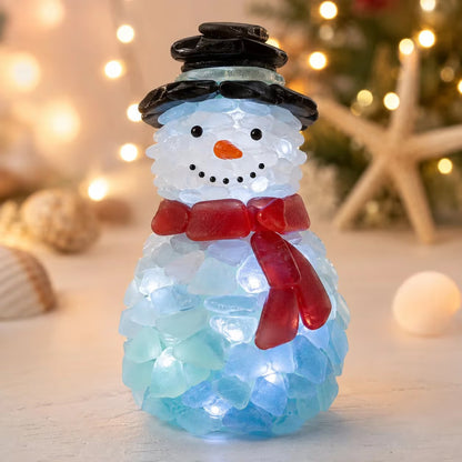 🎁Last Day 50% OFF✨-🎅 Lighted Sea Glass Santa DIY Kit for Easy, Festive Christmas Decorating ✨