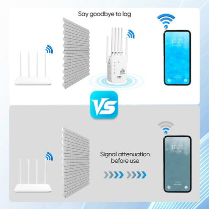 ⏰Last day Promotion 🔥-📶6-Antenna WiFi Extender for Fast, Strong Home WiFi 📡