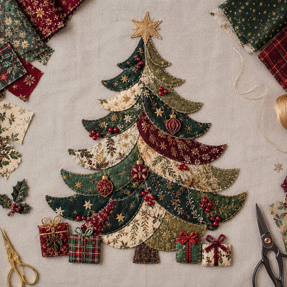 🔥 Holiday Celebration 50% OFF ✨-🎅Christmas Patchwork Fabric DIY Decor Kit for Fun Holiday Crafting & Festive Home Decor 🎄