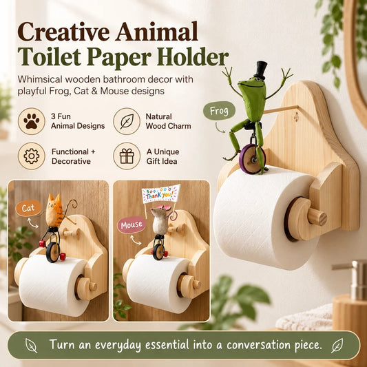 🐸 Creative Animal Toilet Paper Holder