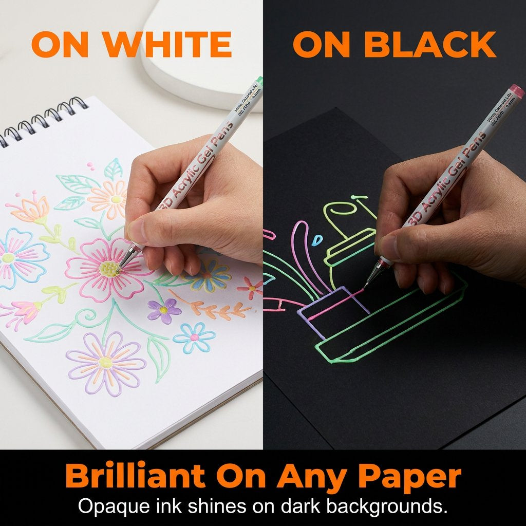 ⏰Last day Promotion 🔥-🌈 Color, Create & Enjoy with This Magical Multi-Color Gel Pen Set 🎨