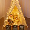 ✨ Remote Control LED Curtain Lights 8 Modes Star Fairy Lights with Timer for Home Decor