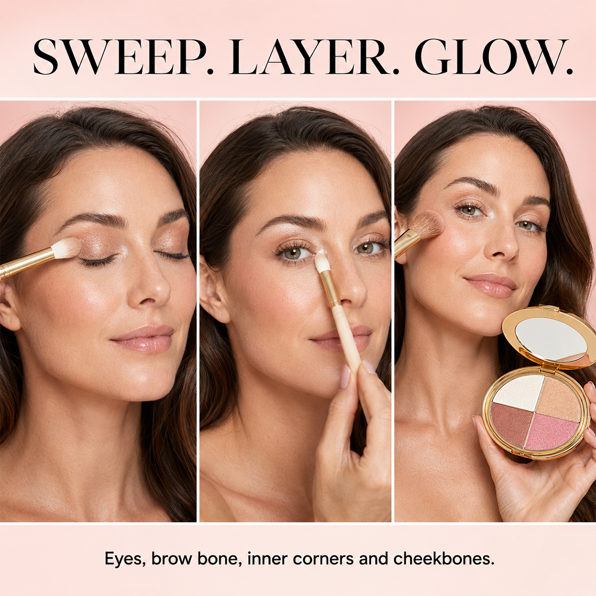 🔥 Last Day 50% OFF✨-4-in-1 Glow Palette for Radiant Makeup Looks Anytime 💄