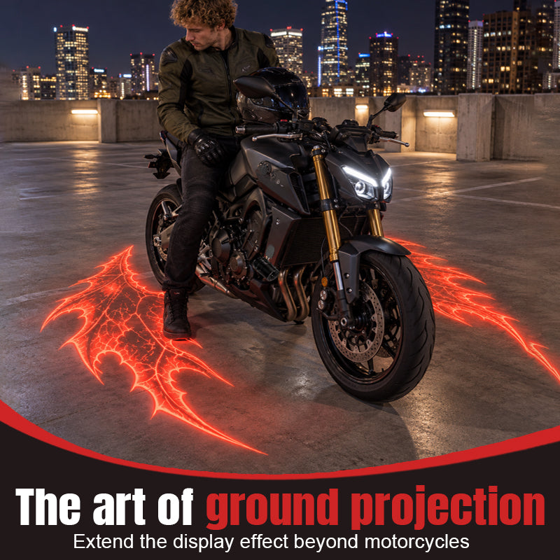 Motorcycle Devil Wing Ground Projection Lights