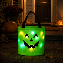🔥 LAST DAY 50% OFF! 🎃 Light-Up Halloween Trick-or-Treat Candy Bag ✨