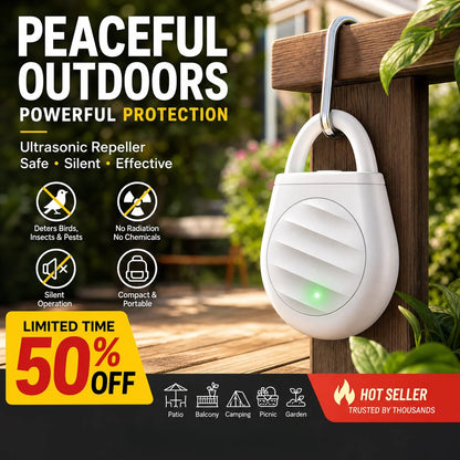 🔥 LAST CHANCE — 50% OFF! 🐦 Keep Unwanted Birds & Pests Away! Portable Ultrasonic Bird Repellent Keychain