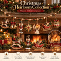 7-Piece Vintage Christmas Garland |Removable 3D Ornaments
