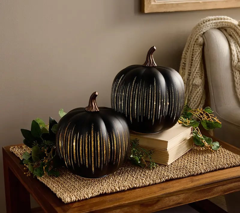 🌙Last day Promotion 🔥-🎃Illuminated Starry Night Glass Pumpkins for Magical Fall & Halloween Home Decor ✨🌙