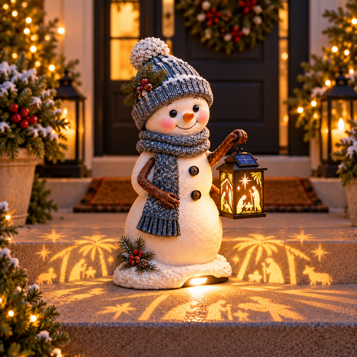 🌟Last day Promotion 🔥-🕯️ Solar Christmas Light with Holy Family Projection 🎄
