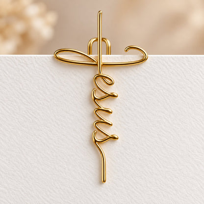 ✝️ Last Day 50% OFF✨-📚 Elegant Faith-Inspired Gold Page Markers 📖