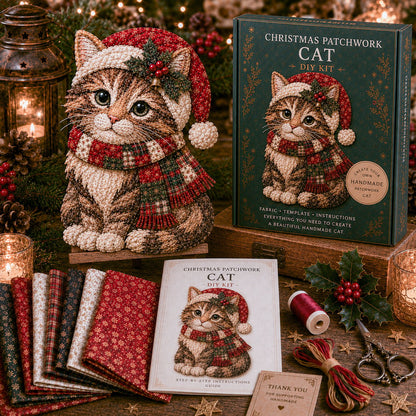 🔥 Holiday Celebration 50% OFF ✨-🎅Christmas Patchwork Fabric DIY Decor Kit for Fun Holiday Crafting & Festive Home Decor 🎄