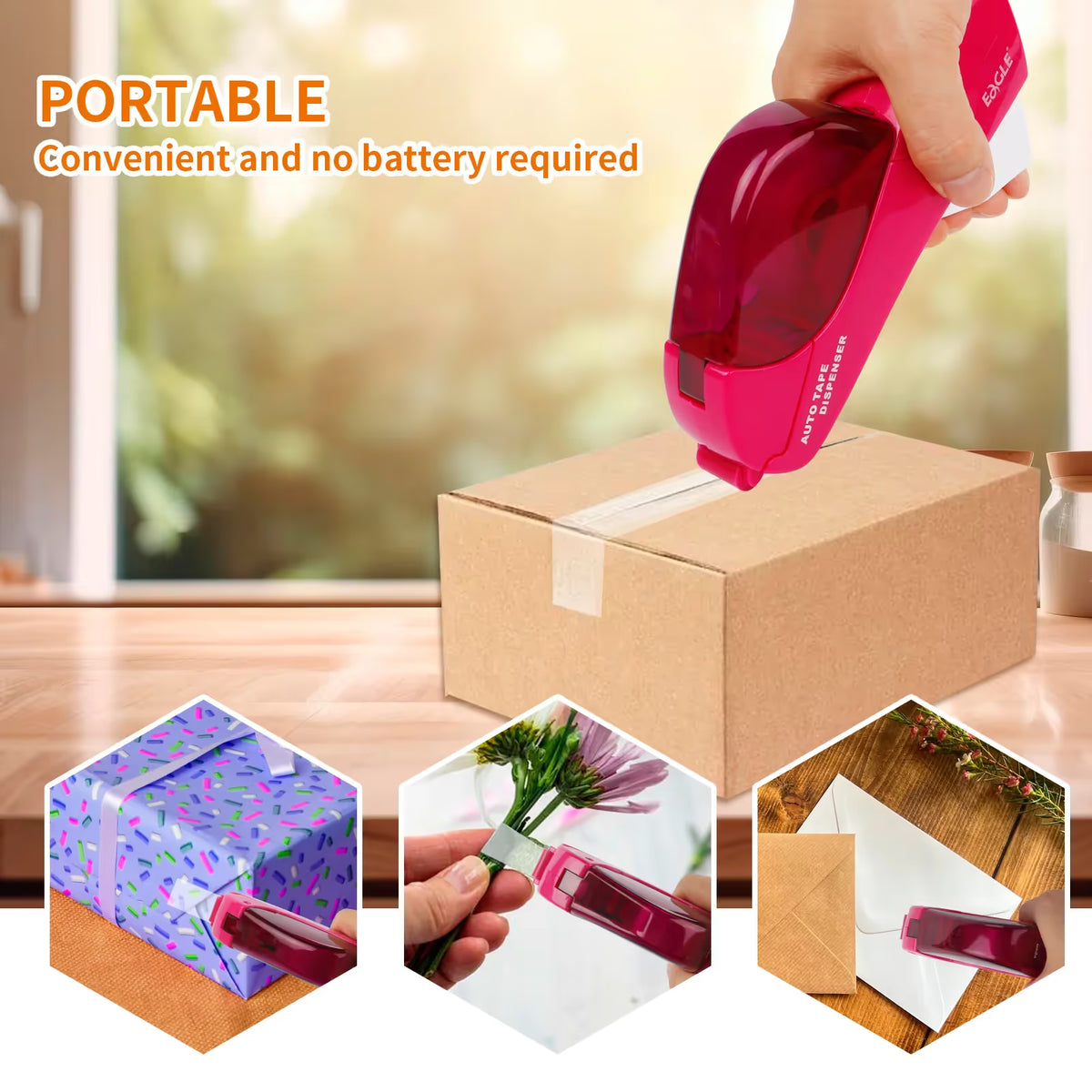 ✂️ Last Day 50% OFF✨-⏱️Automatic Tape Dispenser -Stop Fighting With Tape🎁