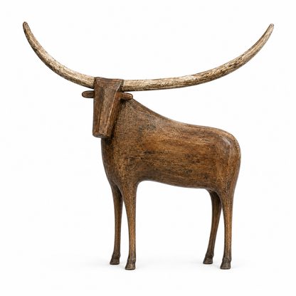 🔥 Today Only 50% OFF-🐂Vintage Longhorn Bull Sculpture