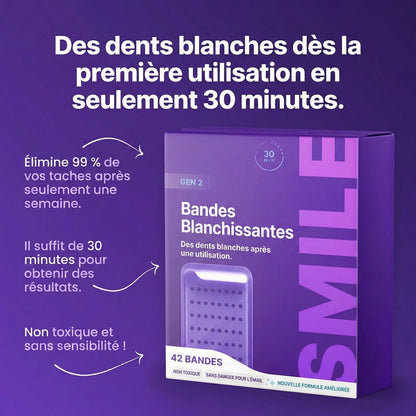 Bandes de blanchiment dentaire