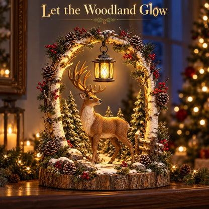 🦌Last day Promotion 🔥-🏮Glowing Woodland Reindeer Lantern for Christmas 🎄