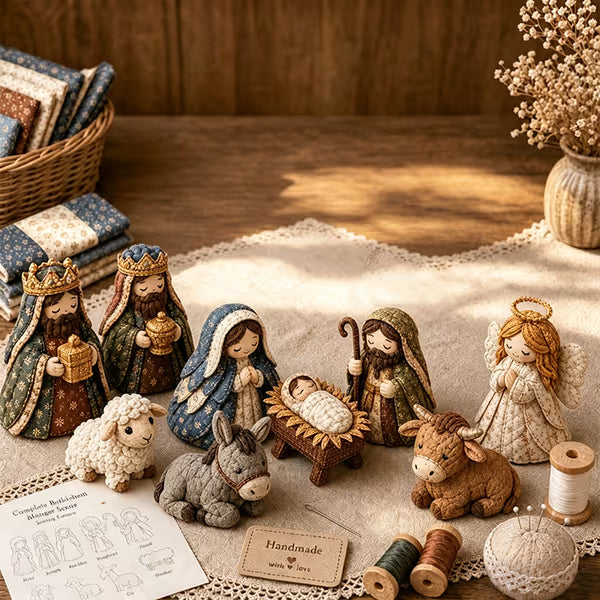🔥 Last Day 50% OFF✨-🎄 DIY Patchwork Nativity Sewing Kit for Meaningful Holiday Crafting  Decor ✨
