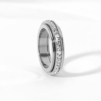 ⏰Last day Promotion 🔥-💍 Relieve Stress with This Rotating Crystal Ring Full of Meaning ✨