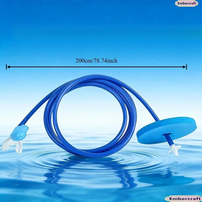 🤿💦 Leak-Proof Silicone Snorkel – Anti-Choke, Easy Breathing for Beginners & Adults! 🌊✨