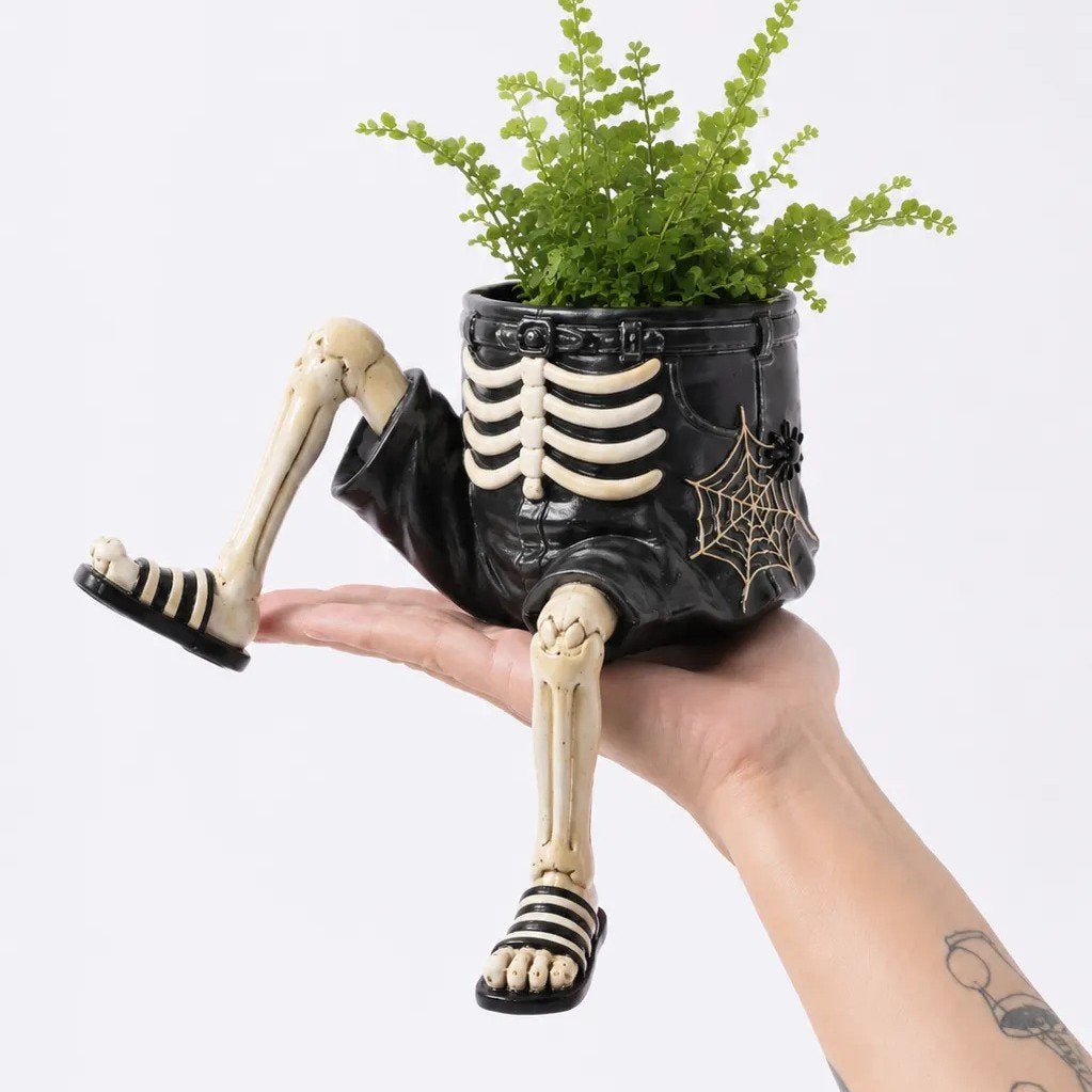 🪴 Last Day 50% OFF✨-🧙‍♀️Whimsical Halloween Hanging Leg Planter for Fun  🌵