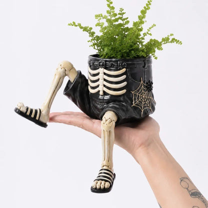 🪴 Last Day 50% OFF✨-🧙‍♀️Whimsical Halloween Hanging Leg Planter for Fun  🌵