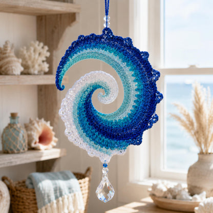 🔥 Last Day 52% OFF✨-🌊 DIY Ocean Wave Crochet Spinner For Coastal Charm 🧶💙