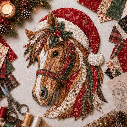 🔥 Holiday Celebration 50% OFF ✨-🎅Christmas Patchwork Fabric DIY Decor Kit for Fun Holiday Crafting & Festive Home Decor 🎄