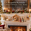 ✝️ 🎄 The Night Hope Was Born – Bethlehem Nativity Christmas Garland
