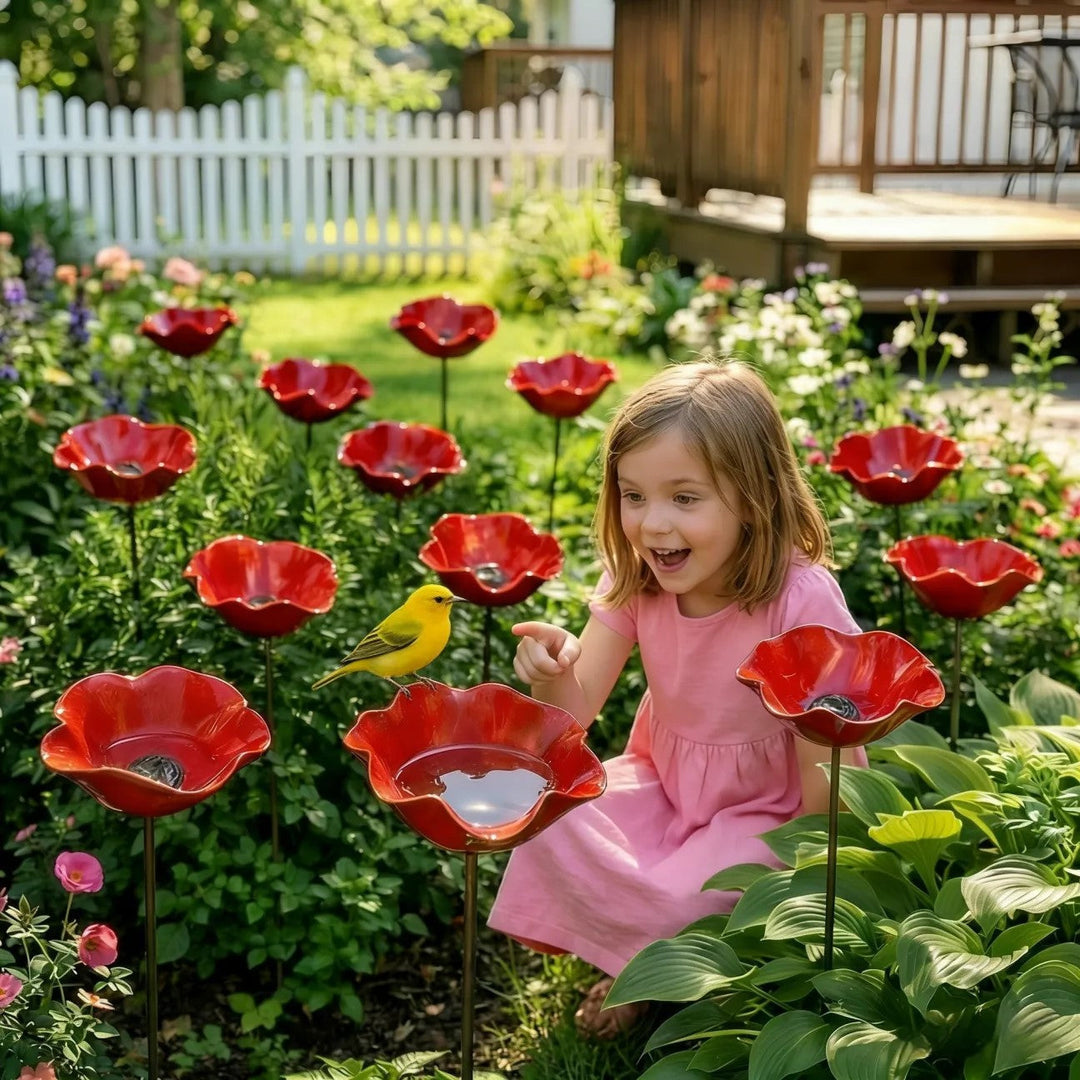🌸 Handmade Metal Flower Garden Stake – Charming Outdoor Garden Decor